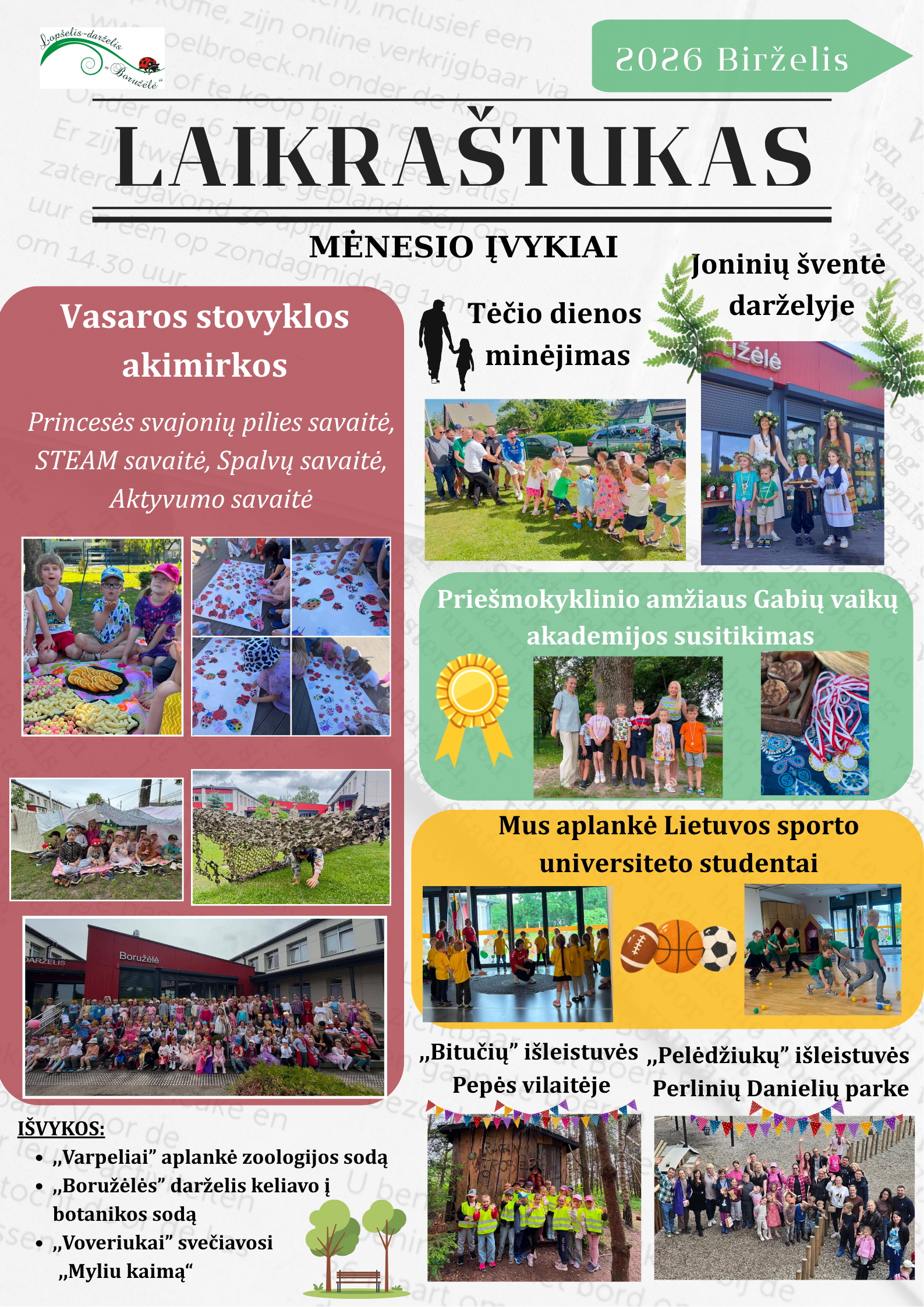 Laikraštukas Boružėlės naujienos Birželis